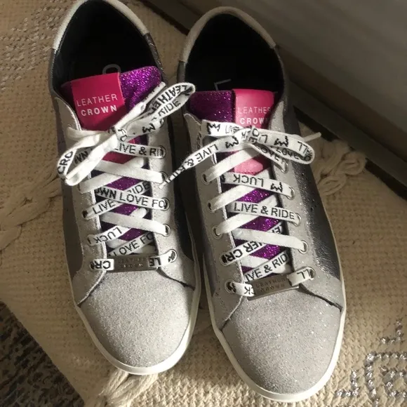 Leather Crown Sneakers