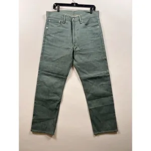 Levi's 501 Shrink-To-Fit Jeans Mens 34x30 Green Straight Leg Button Fly NWT