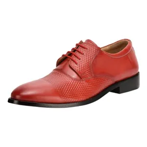 LIBERTYZENO Men's Red Lace-Up Shoes