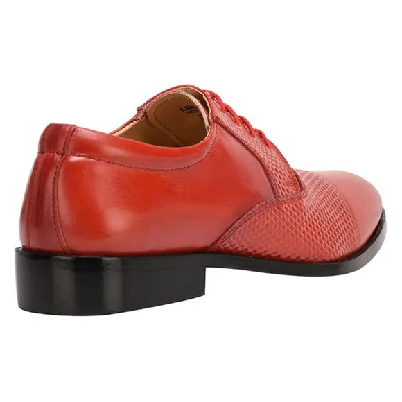 LIBERTYZENO Men's Red Lace-Up Shoes