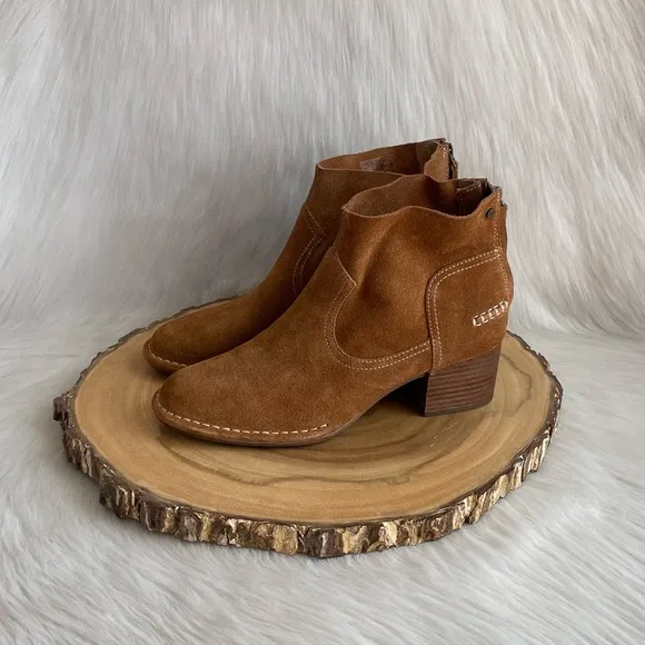 LIKE NEW UGG Bandara suede block heel ankle boots