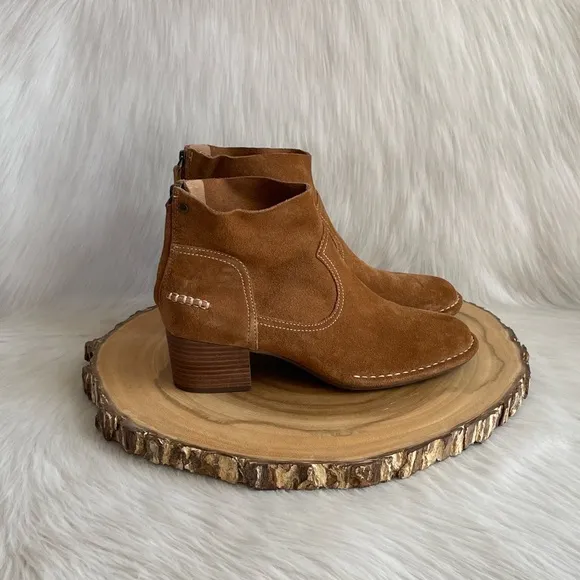 LIKE NEW UGG Bandara suede block heel ankle boots