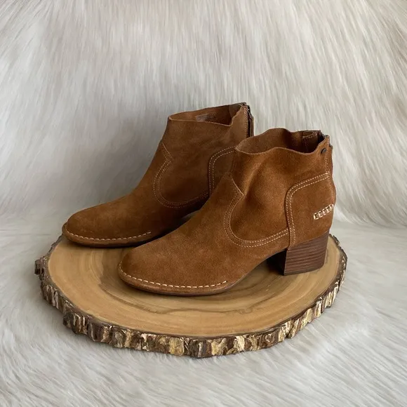 LIKE NEW UGG Bandara suede block heel ankle boots