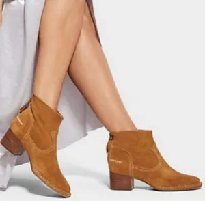 LIKE NEW UGG Bandara suede block heel ankle boots