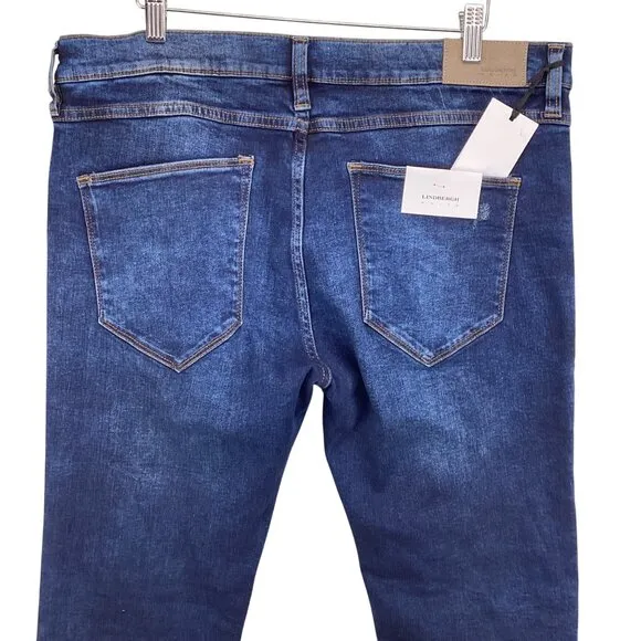 Lindbergh Mens London Slim Fit Jeans Size 36x34‎ NWT 36 x 34 Distressed Denim
