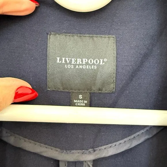 LIVERPOOL Blazer Jacket Cadet Blue NWT Stretch Modern Career S Quiet Luxury