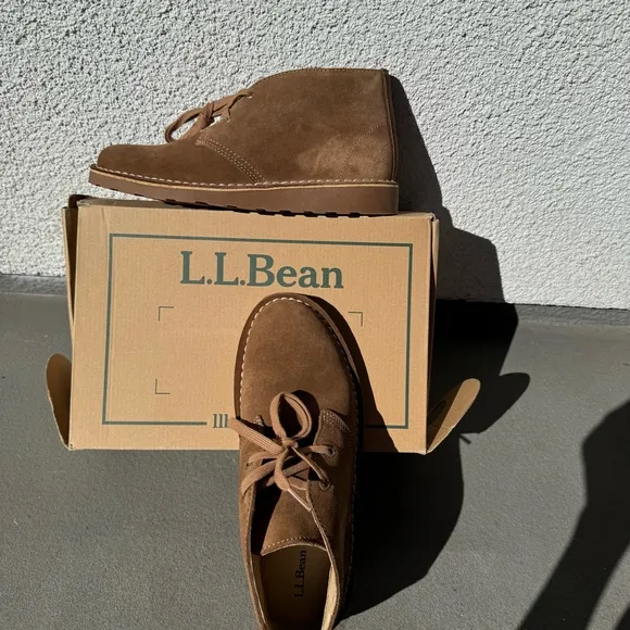 L.L. Bean Brown Chukka Boots Soft Suede women’s 8 NWB
