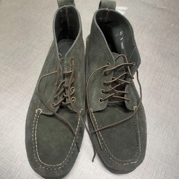 LL Bean Signature Leather Boots Handsewn Jackman Ranger Moc Boots Men's 13 D