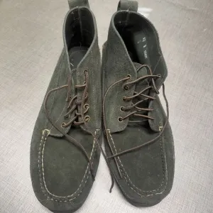 LL Bean Signature Leather Boots Handsewn Jackman Ranger Moc Boots Men's 13 D