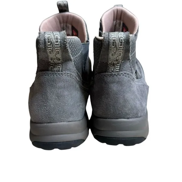 LL Bean Women's Grey Tek 2.5 Pull On Suede Leather Winter Sneakers Boot Size 11