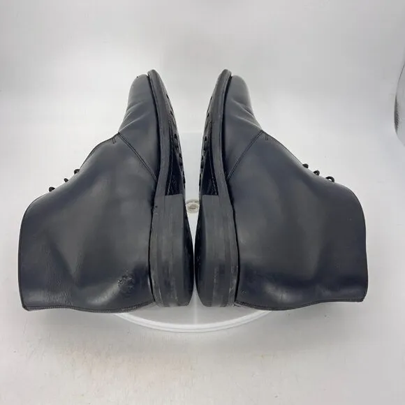 Loake 1880 Men Size 8.5 Black Leather Classic Lace Up Ankle Chukka Boot