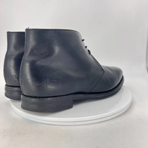 Loake 1880 Men Size 8.5 Black Leather Classic Lace Up Ankle Chukka Boot
