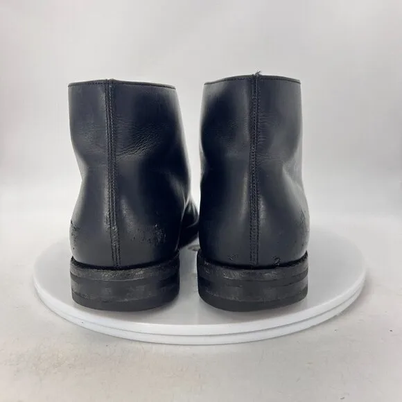 Loake 1880 Men Size 8.5 Black Leather Classic Lace Up Ankle Chukka Boot