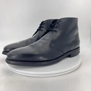 Loake 1880 Men Size 8.5 Black Leather Classic Lace Up Ankle Chukka Boot