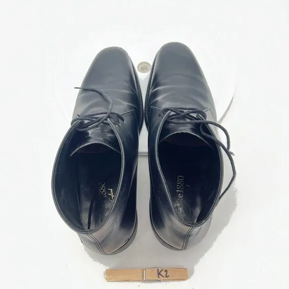 Loake 1880 Men Size 8.5 Black Leather Classic Lace Up Ankle Chukka Boot