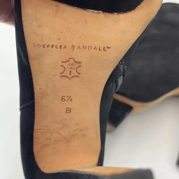 Loeffler Randall Suede Ankle Boots With Leather Cap Toe