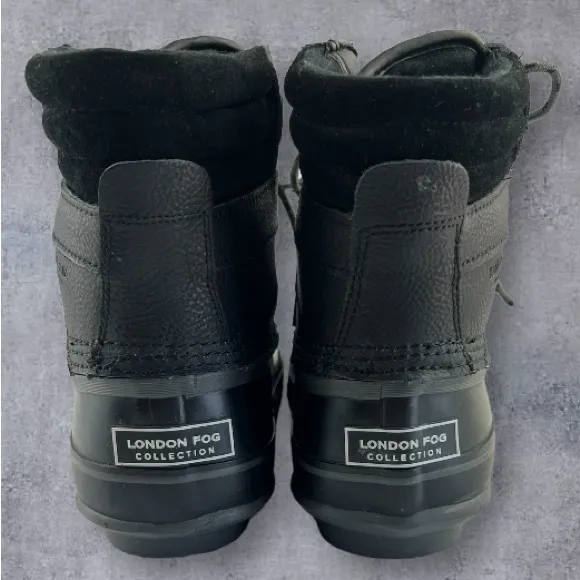 London Fog Ashford 3 Waterproof Insulated Duck Boots Black Men’s CG0440 Sz: 8M