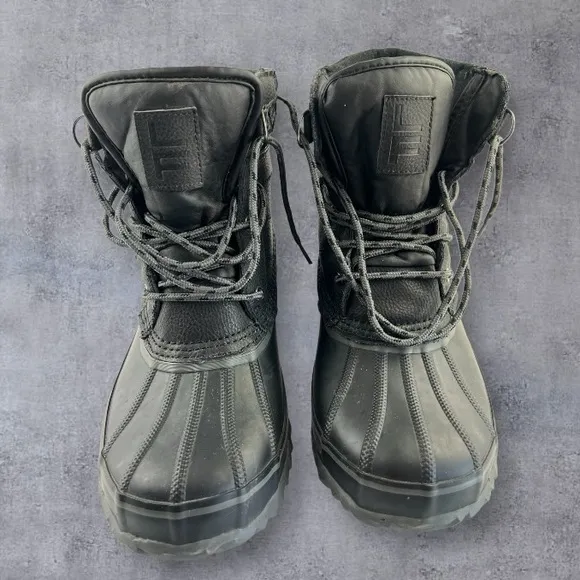 London Fog Ashford 3 Waterproof Insulated Duck Boots Black Men’s CG0440 Sz: 8M