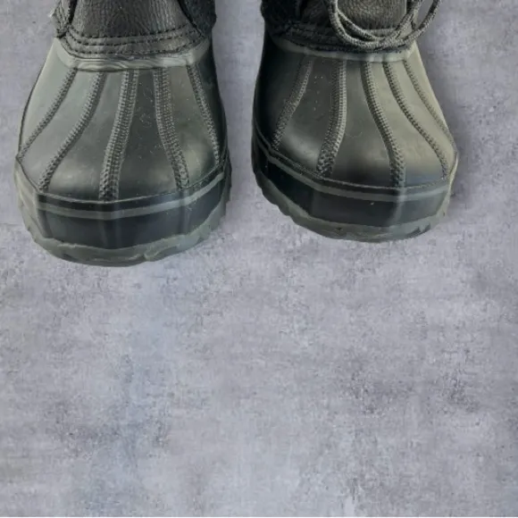London Fog Ashford 3 Waterproof Insulated Duck Boots Black Men’s CG0440 Sz: 8M