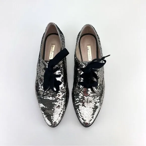 Louise et Cie Adwin Derby Sequin Oxfords Size