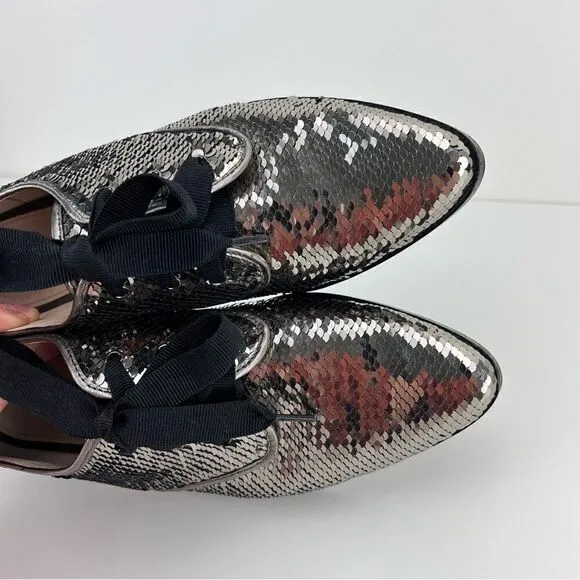 Louise et Cie Adwin Derby Sequin Oxfords Size