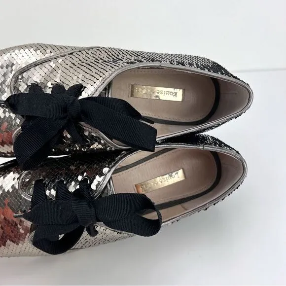 Louise et Cie Adwin Derby Sequin Oxfords Size