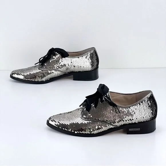 Louise et Cie Adwin Derby Sequin Oxfords Size