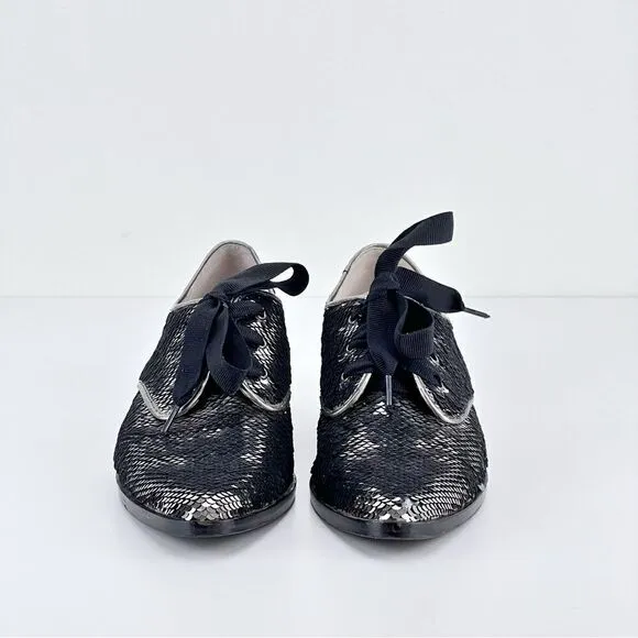 Louise et Cie Adwin Derby Sequin Oxfords Size