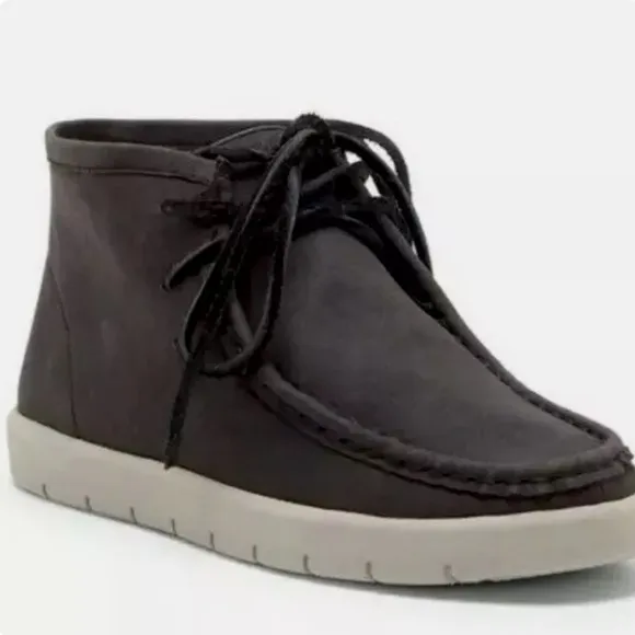 Lucky Brand chukka boots sz 7 black dark gray new suede ankle