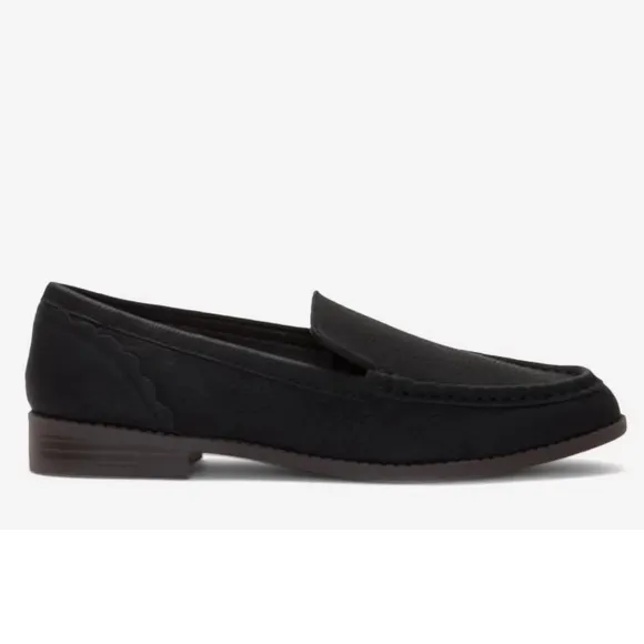 LUCKY BRAND 🖤 LP-EDRICA Black Leather Loafer Women’s 8.5 M Slip On Shoes