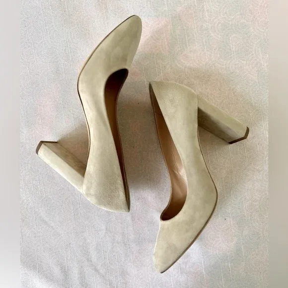 M. Gemi The Lustro 90mm Suede Block Heels Size 41