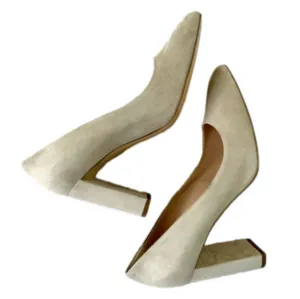 M. Gemi The Lustro 90mm Suede Block Heels Size 41