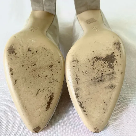 M. Gemi The Lustro 90mm Suede Block Heels Size 41