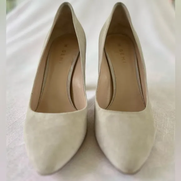 M. Gemi The Lustro 90mm Suede Block Heels Size 41