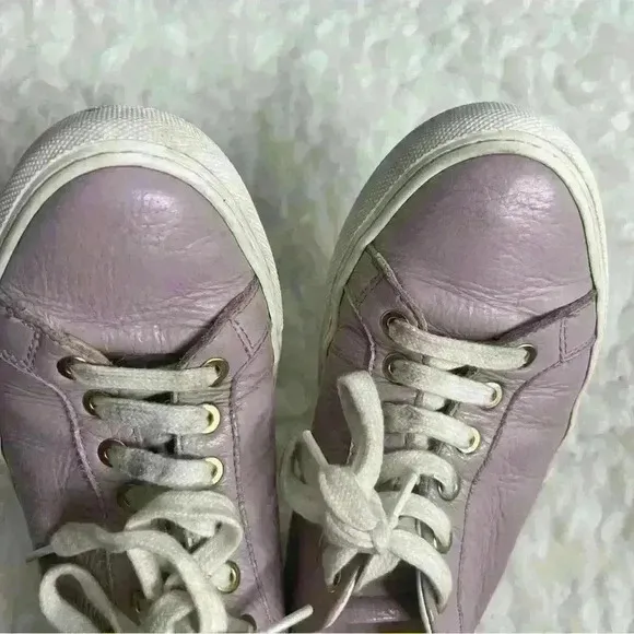 M. Gemi The Palestra  Purple Leather Lace Up Sneakers Shoes