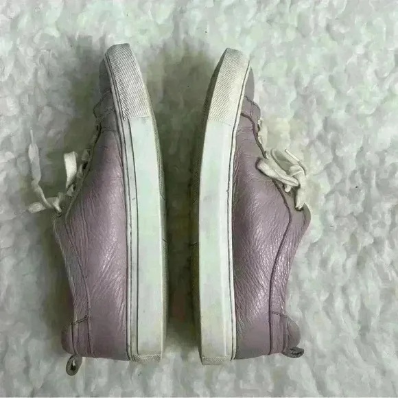 M. Gemi The Palestra  Purple Leather Lace Up Sneakers Shoes