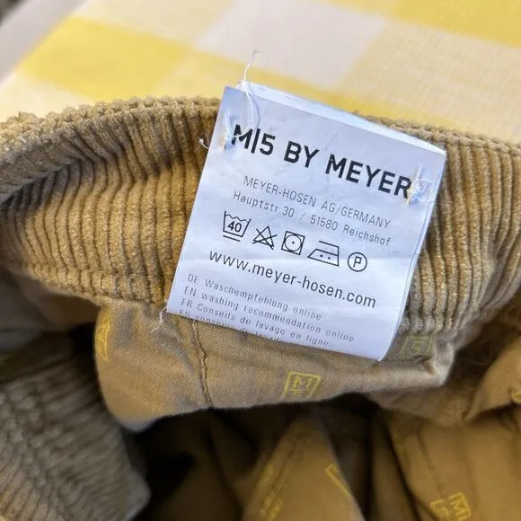 M/5 M5 Meyer Navy Brown Corduroy Pants Chino Fit 34 X 33