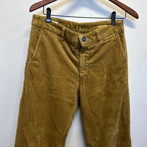 M/5 M5 Meyer Navy Brown Corduroy Pants Chino Fit 34 X 33