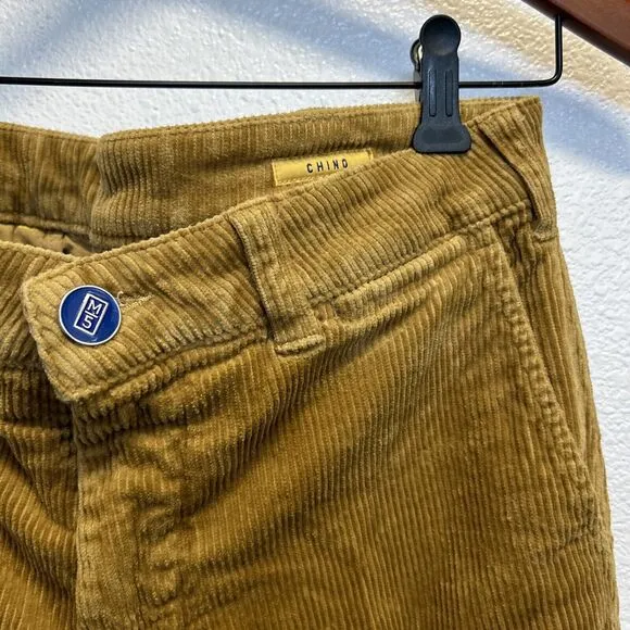 M/5 M5 Meyer Navy Brown Corduroy Pants Chino Fit 34 X 33