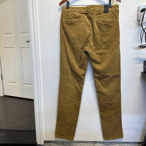 M/5 M5 Meyer Navy Brown Corduroy Pants Chino Fit 34 X 33
