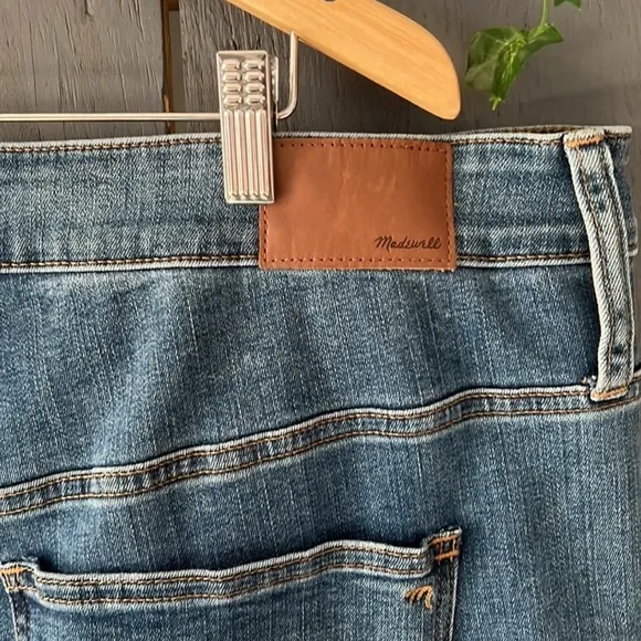 Madewell Blue Ankle Cropped Jeans 10&quot; High Rise Skinny Size 22W