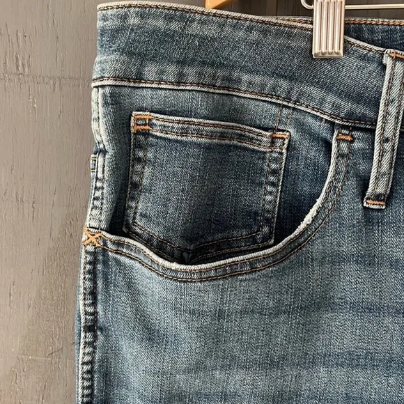 Madewell Blue Ankle Cropped Jeans 10&quot; High Rise Skinny Size 22W
