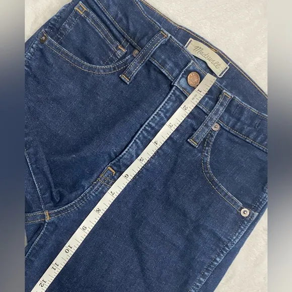 Madewell Blue Cropped Ankle Jeans High-Waisted