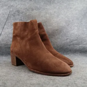 Madewell Shoes Womens 11 Bootie Leather Block Heel Pauline Fashion Boho Boot Zip