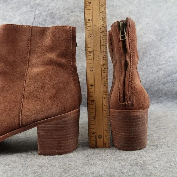 Madewell Shoes Womens 11 Bootie Leather Block Heel Pauline Fashion Boho Boot Zip