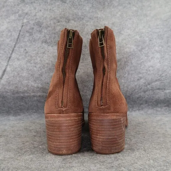 Madewell Shoes Womens 11 Bootie Leather Block Heel Pauline Fashion Boho Boot Zip