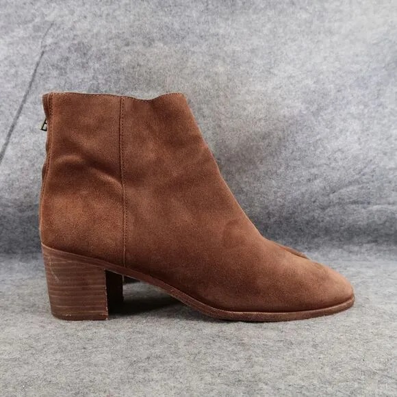 Madewell Shoes Womens 11 Bootie Leather Block Heel Pauline Fashion Boho Boot Zip