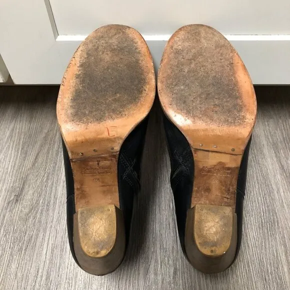 Madewell The Billie Boots Black Leather Ankle Booties Women's Size 9.5 Shoes