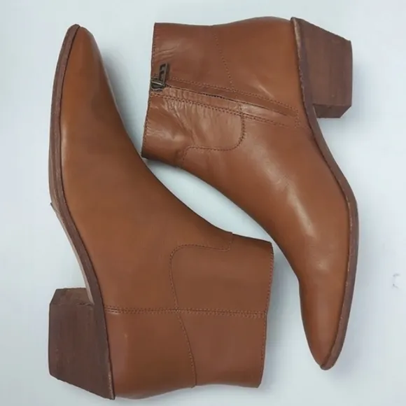Madewell The Charley Boot in Leather Color Brown English Size 11