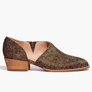 Madewell The Lucie Shoe Spotted Calf Hair Stacked Heel Size 6.5